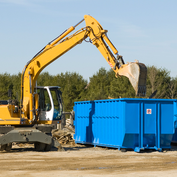 can i choose the location where the residential dumpster will be placed in Dodge